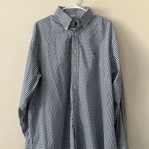 Southern Marsh Blue and White Casual Button Down Shirt